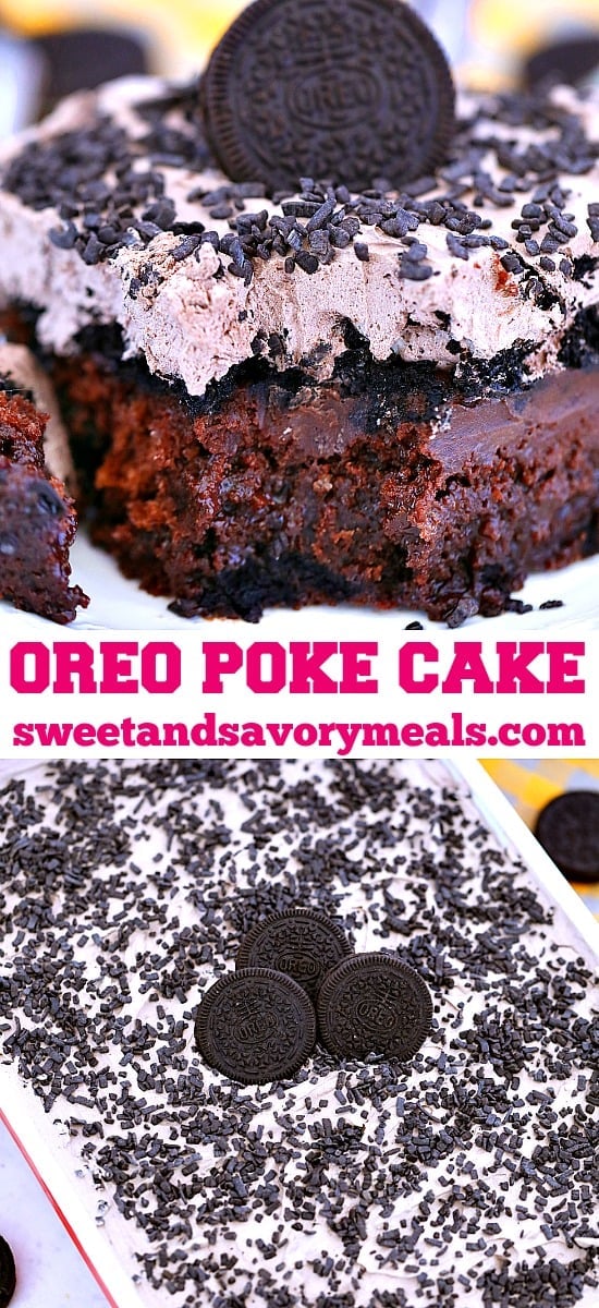 Oreo Poke Cake
