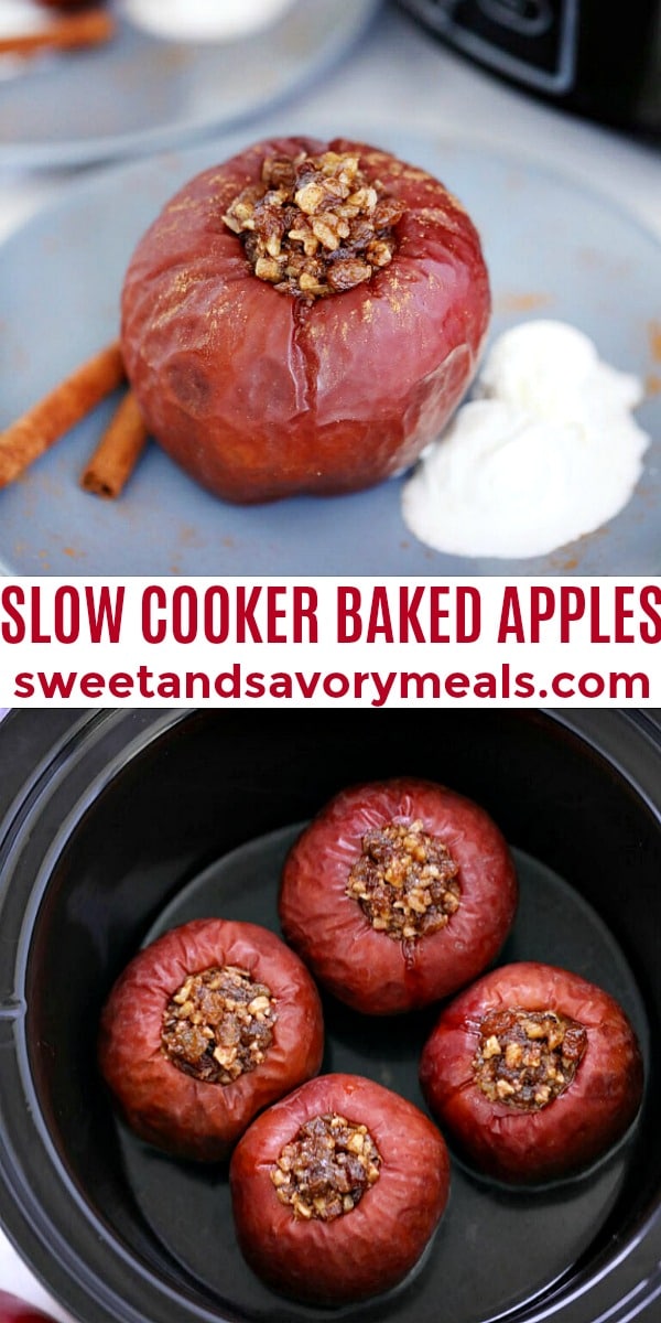 The best slow cooker baked apples