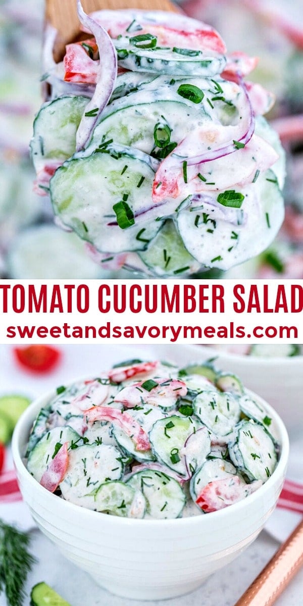 easy tomato cucumber salad pin