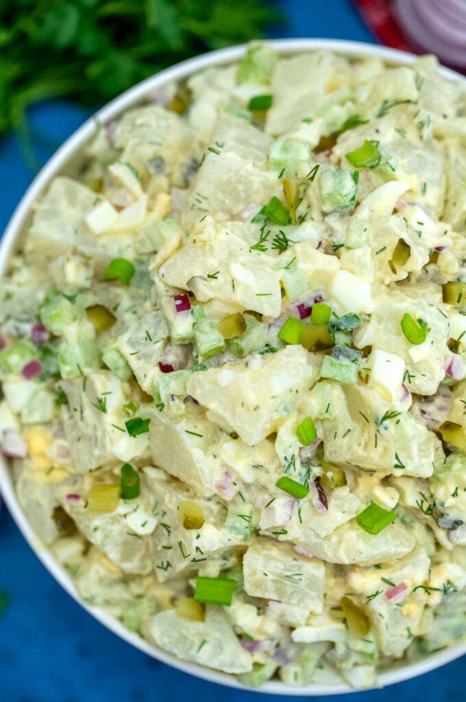 Picture of potato salad.