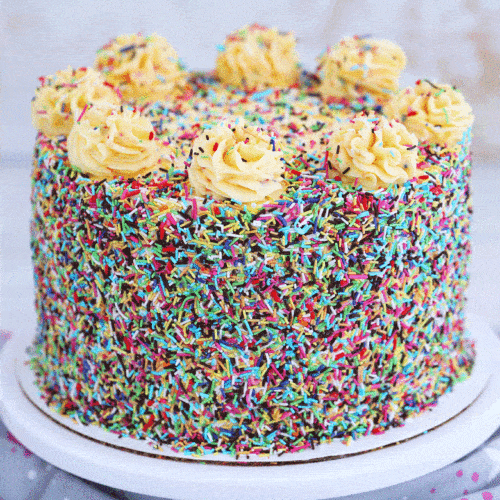 colorful birthday cakes