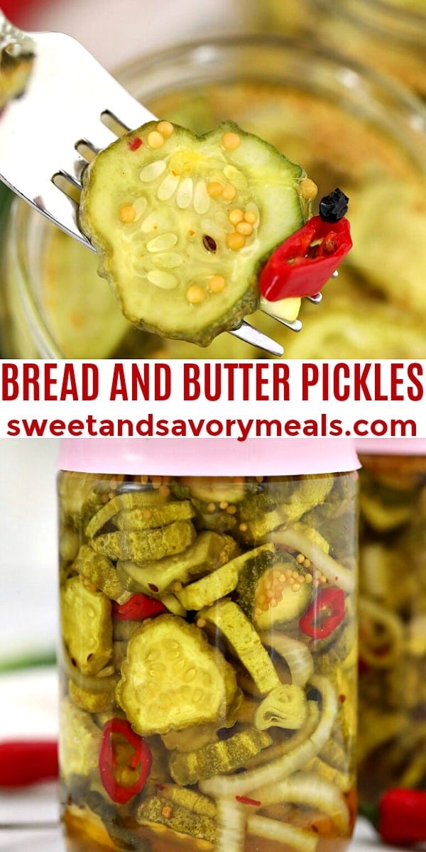 easy bread and butter pickles pin