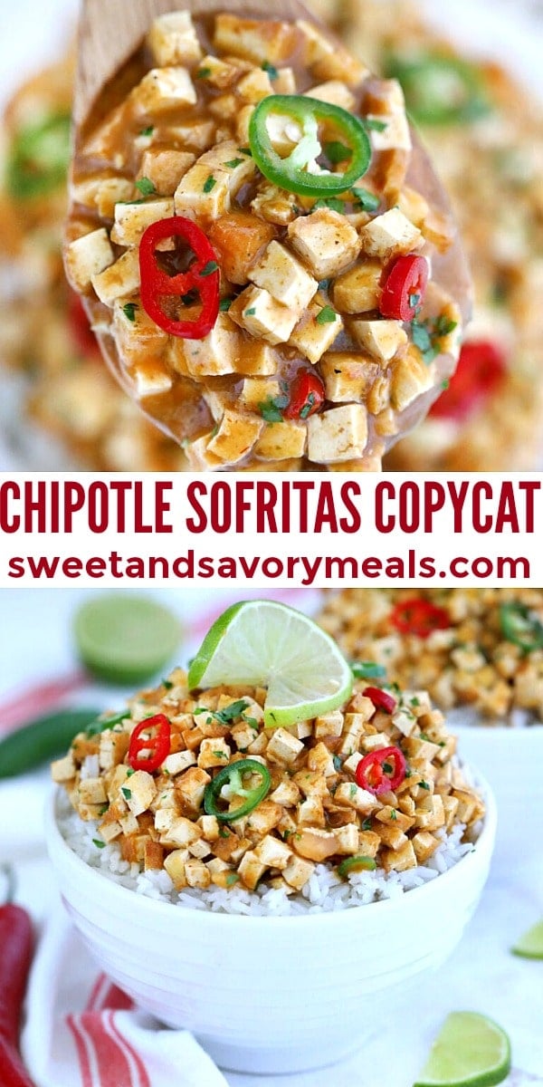 easy chipotle sofritas copycat pin