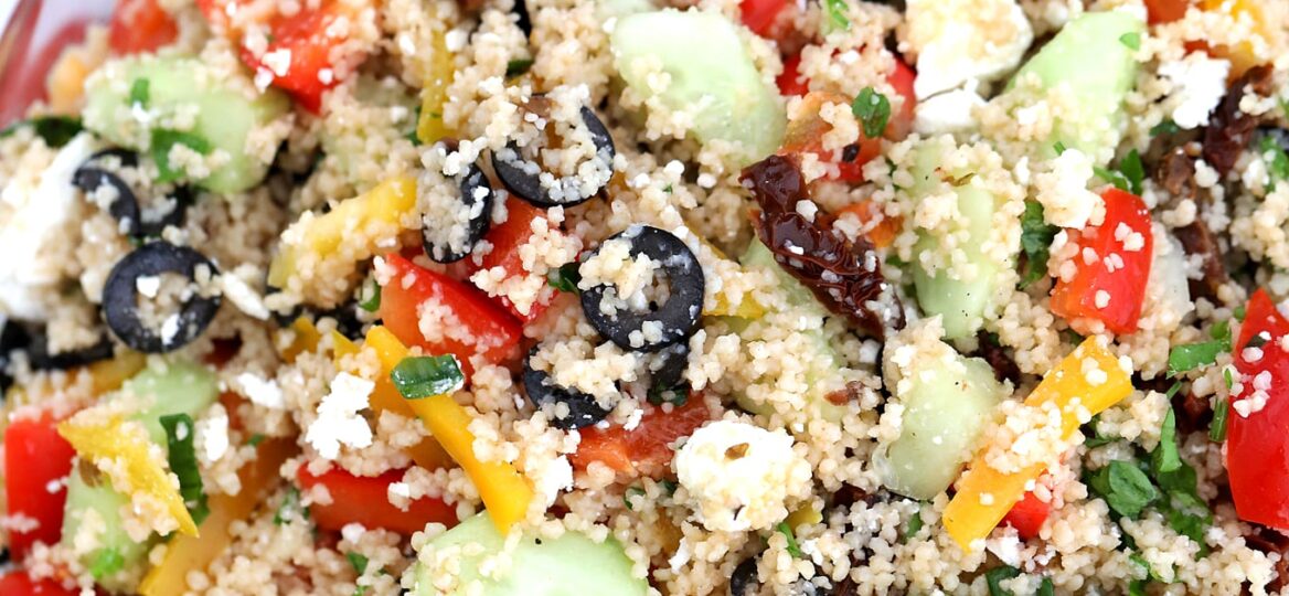 Mediterranean Couscous Salad [video] - Sweet and Savory Meals