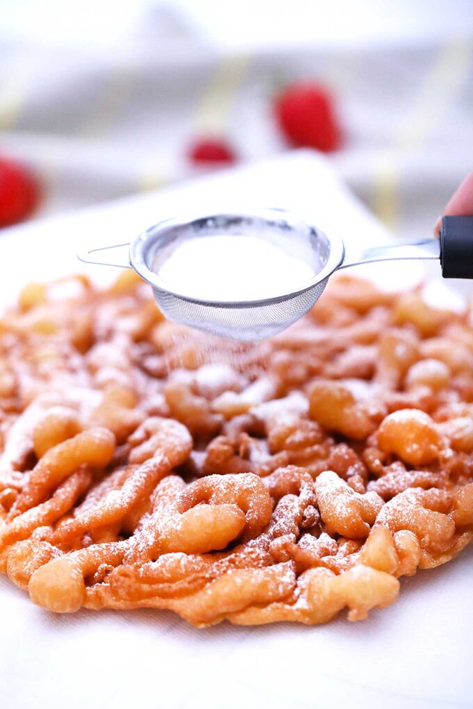 Image of homemade funnel cake.