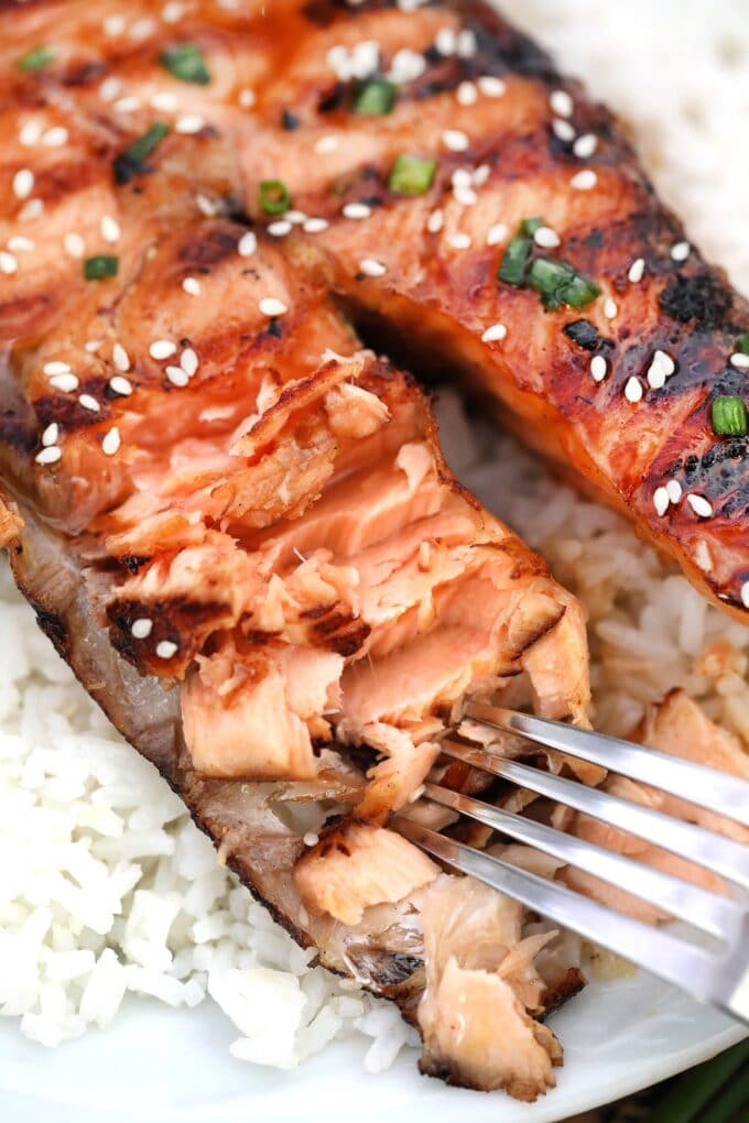 Maple Soy Grilled Salmon