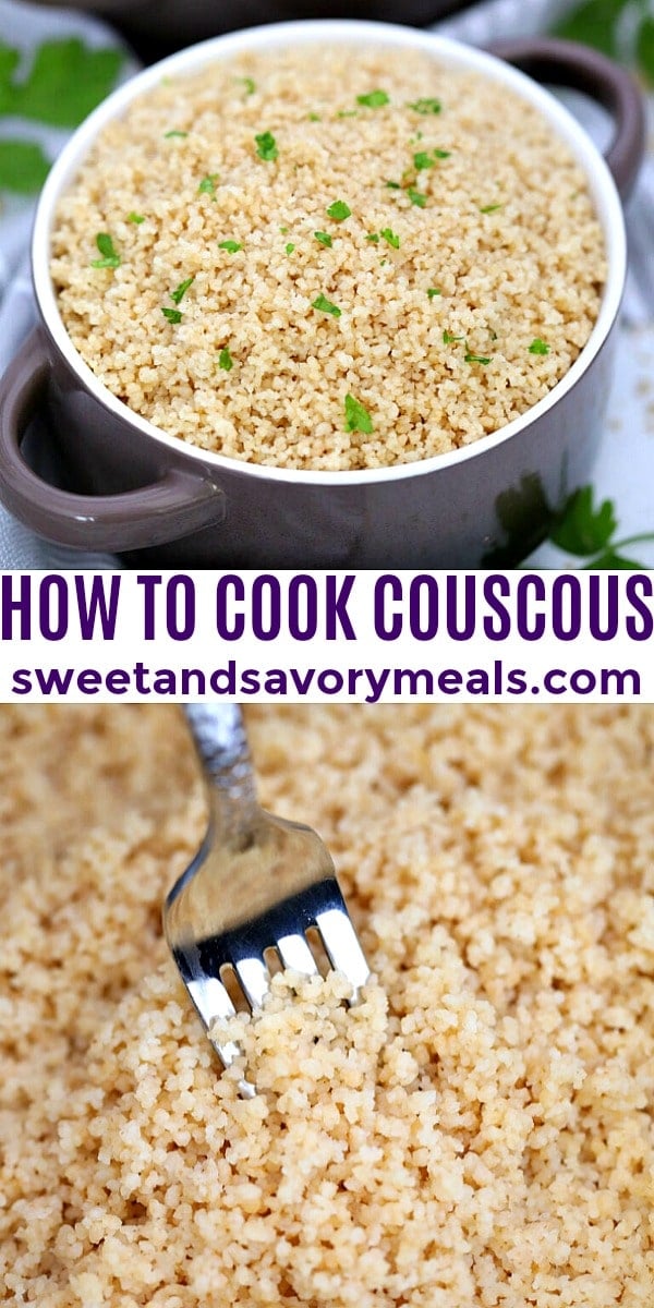 how to cook couscous easily pin