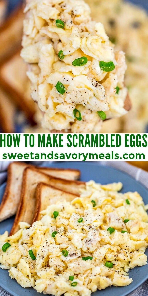 easy scrambled eggs pin
