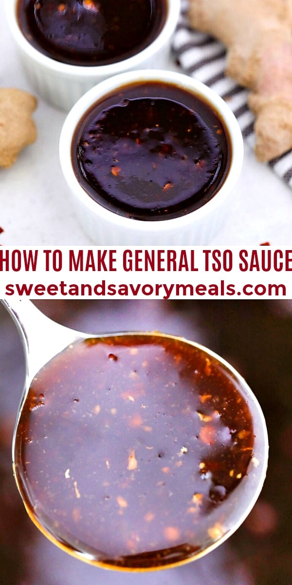 easy general tso sauce pin