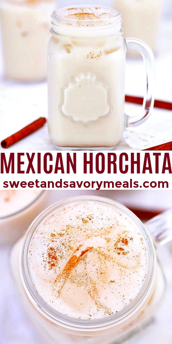 easy mexican horchata pin