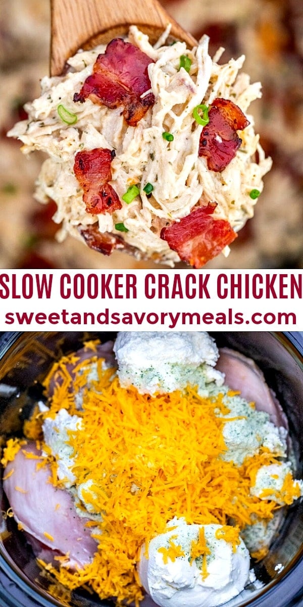 easy slow cooker crack chicken pin