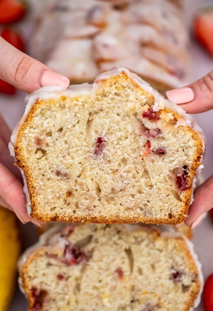 Picture of homemade strawberry banana bread