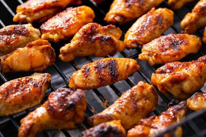 Grilled chicken wings.