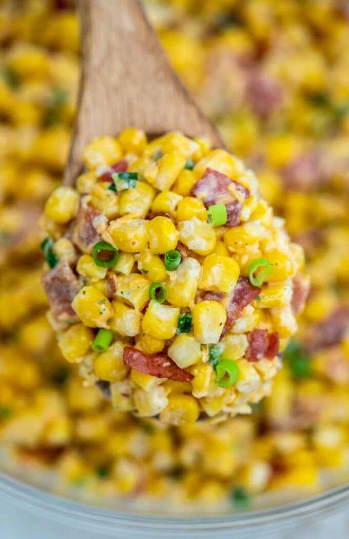 a spoonful of crack corn salad