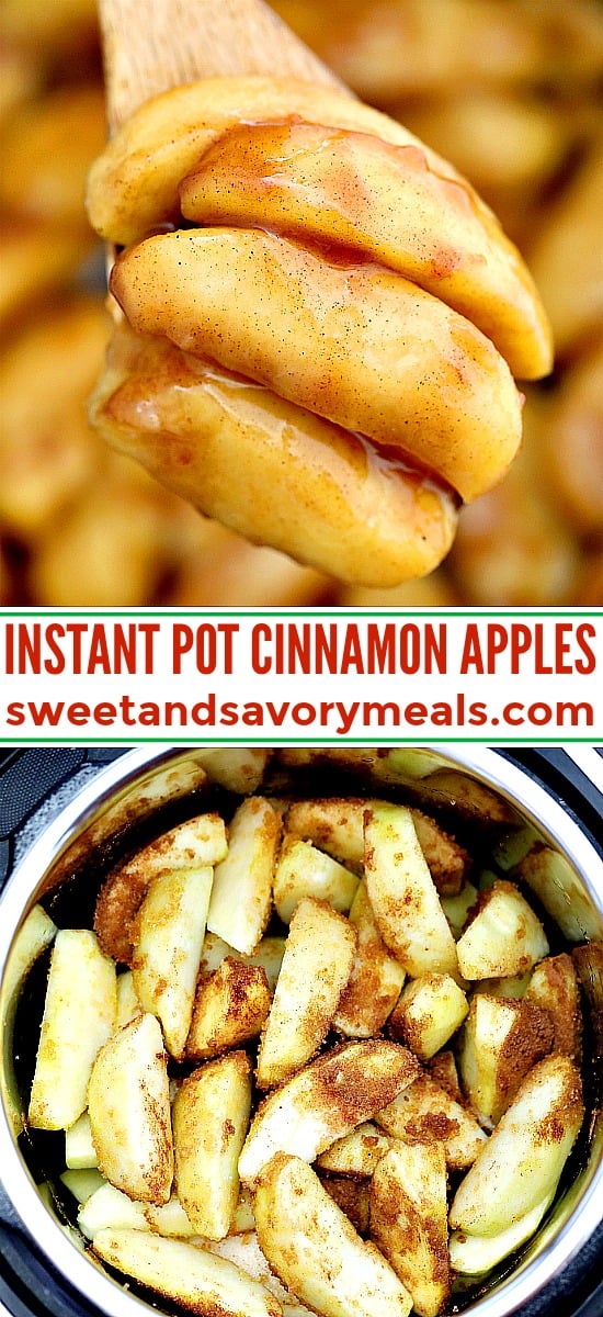 instant pot stewed apples