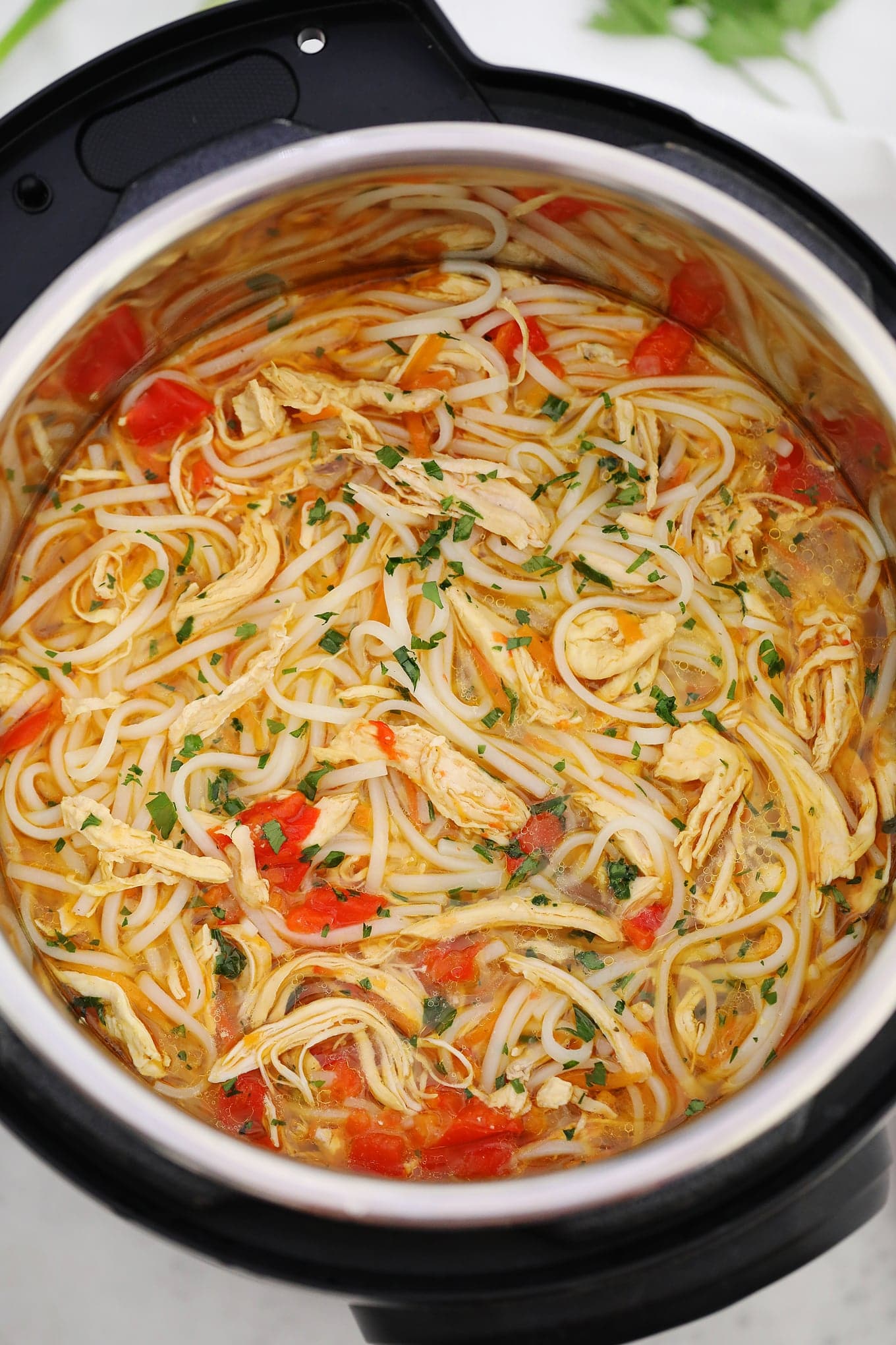 Asian Chicken Soup with Noodles