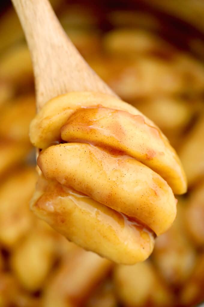 Photo of cinnamon apples cooked in the instant pot.