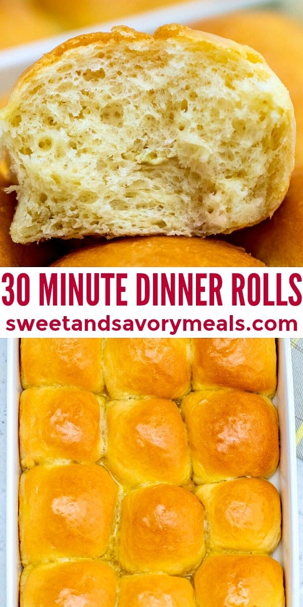 easy 30 minutes dinner rolls pin