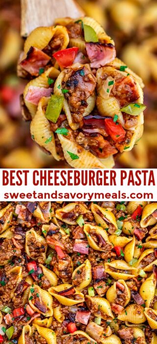 Best One Pot Cheeseburger Pasta - S&SM