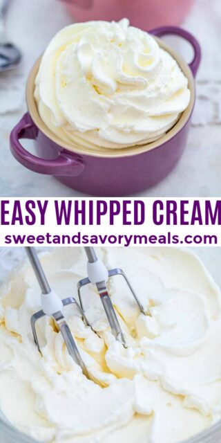 homemade whipped cream pin