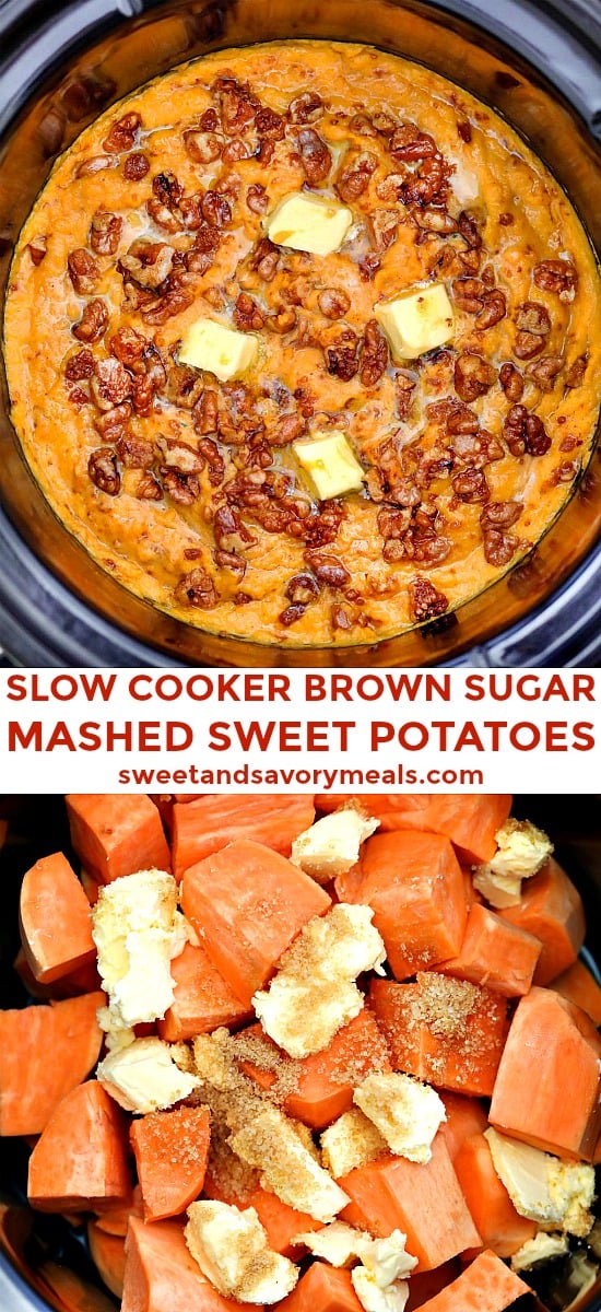 Slow Cooker mashed sweet potatoes