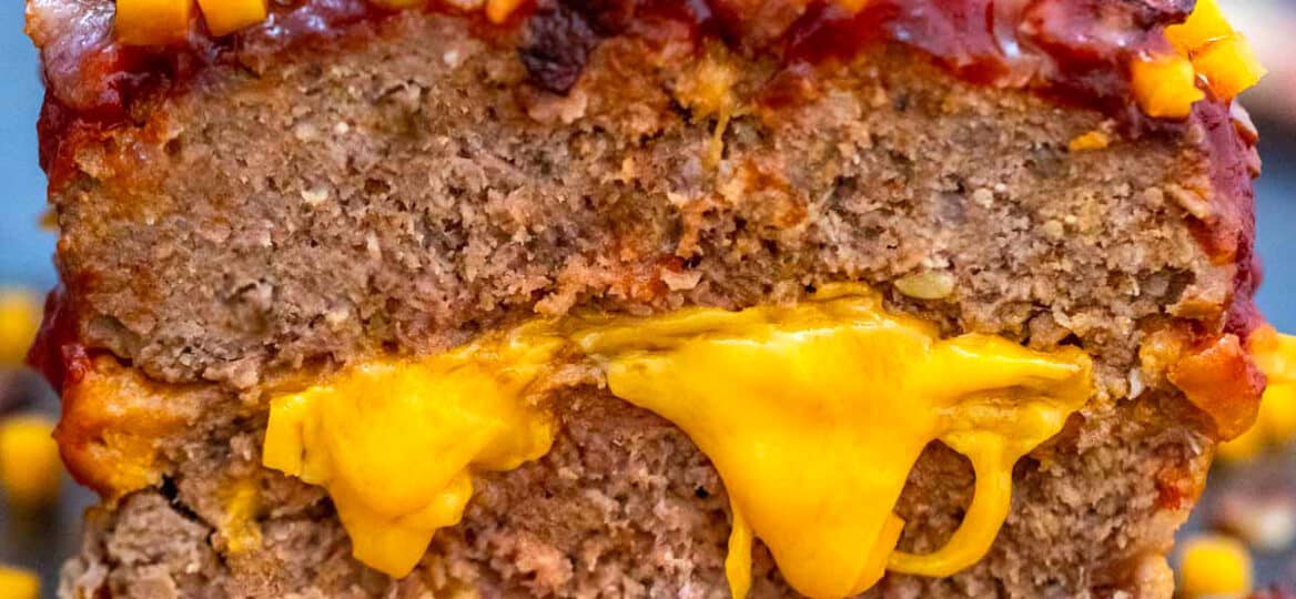 Photo of bacon cheeseburger meatloaf.
