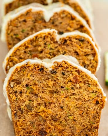 Carrot Zucchini Bread is moist, dense, and highly nutritious! If you are trying to introduce veggies to kids, then, serving this is a subtle way to do it! #zucchini #zucchinibread #bread #sweetandsavorymeals #carrotzucchinibread
