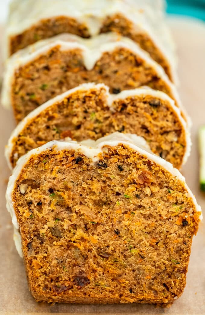 Carrot zucchini bread recipe