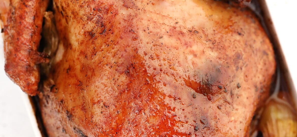 Dry Brined Turkey has tender and moist meat and is covered with crispy skin! It is perfect for all your parties this coming holiday season! #turkeyrecipes #thanksgivingturkey #thanksgivingrecipes #sweetandsavorymeals #christmasrecipes