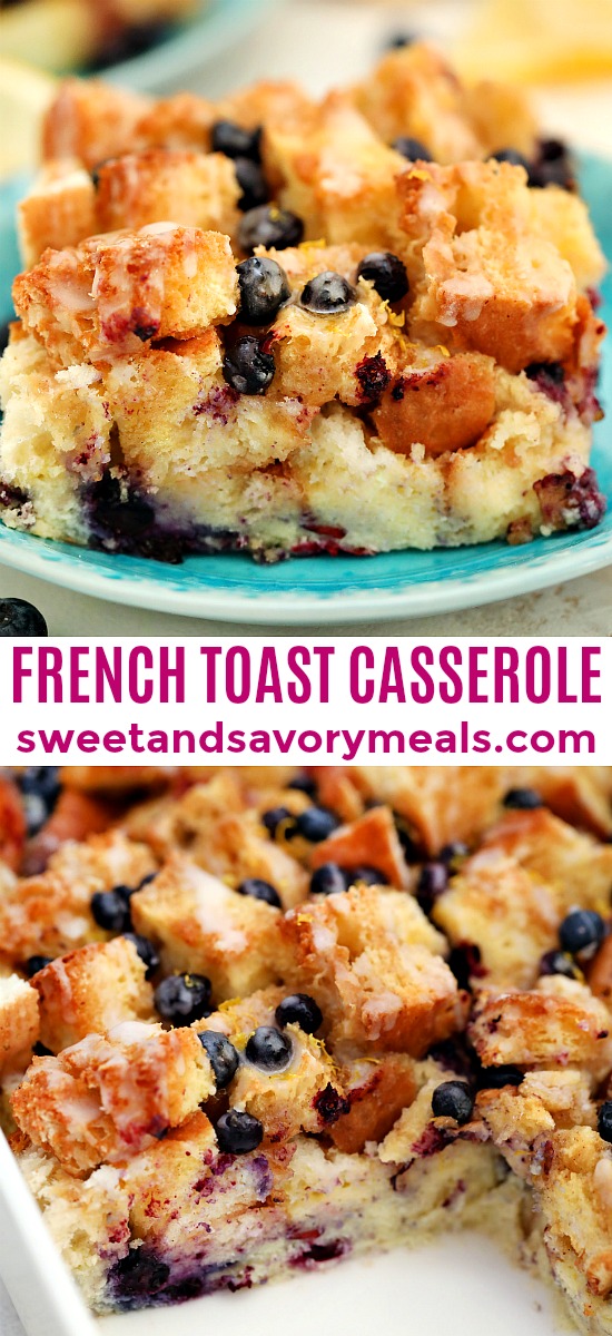 Check out blueberry french toast casserole