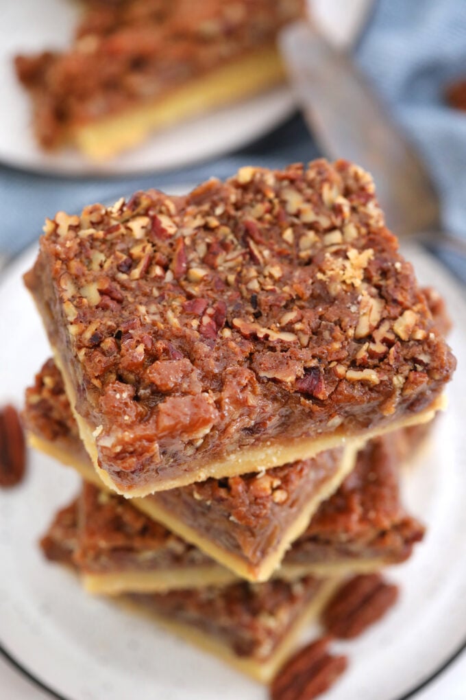 Pecan pie squares