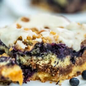 Blueberry Coffee Cake is such an ideal coffee companion for its perfect tango of sweetness and sourness. #coffeecake #brunch #breakfast #blueberries #sweetandsavorymeals