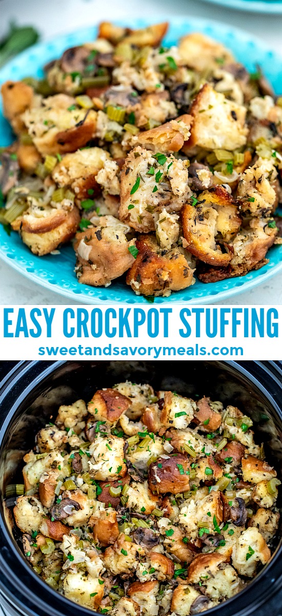 Easy Crockpot Stuffing - perfect every time! Recipe - Rachel Cooks®