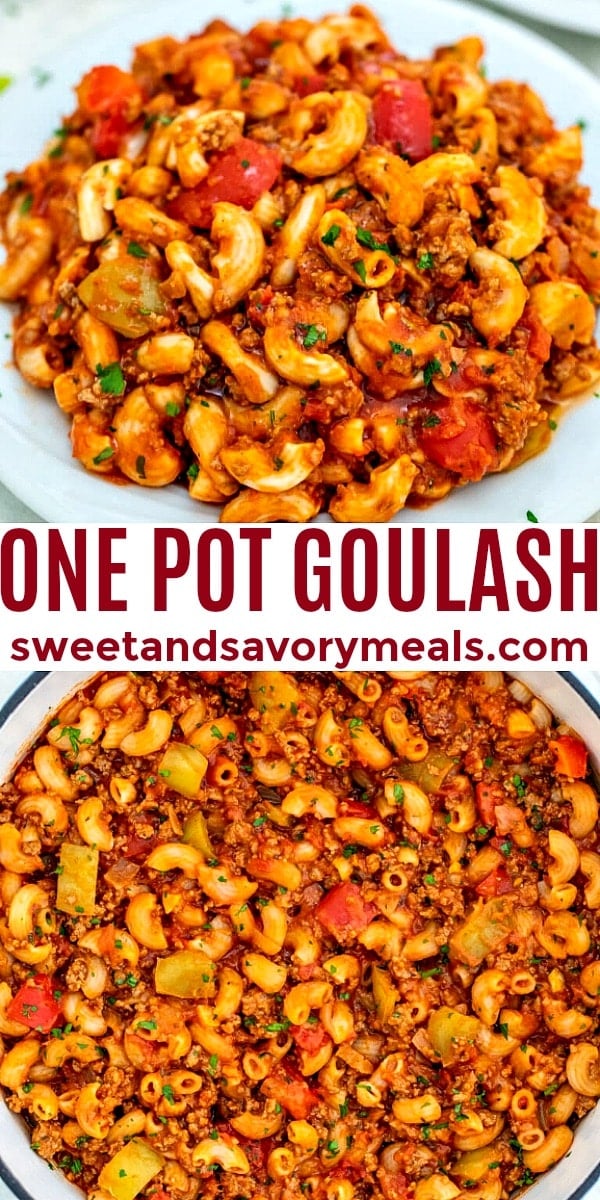 Easy One Pot Goulash pin