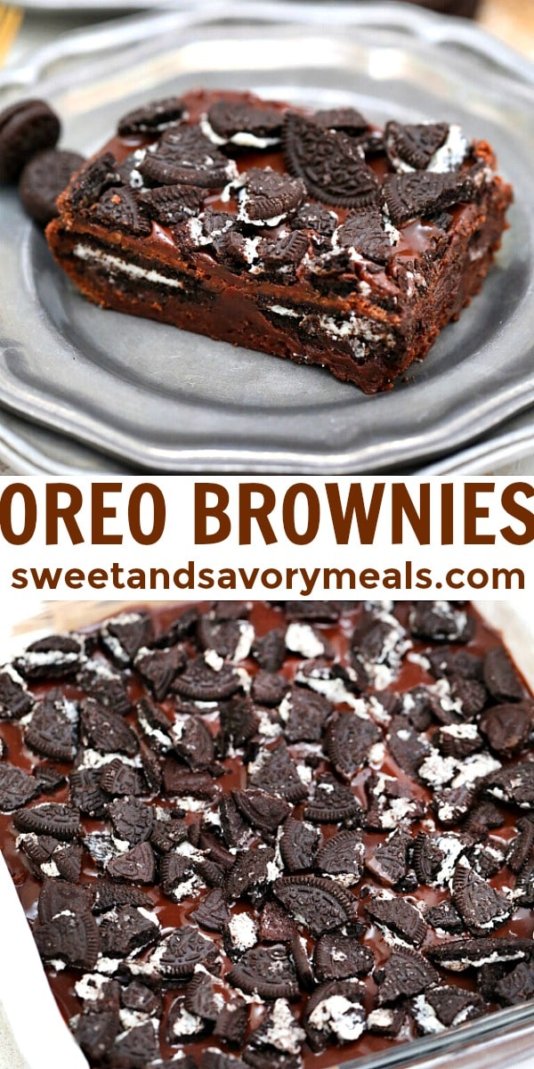 Easy Oreo Brownies pin