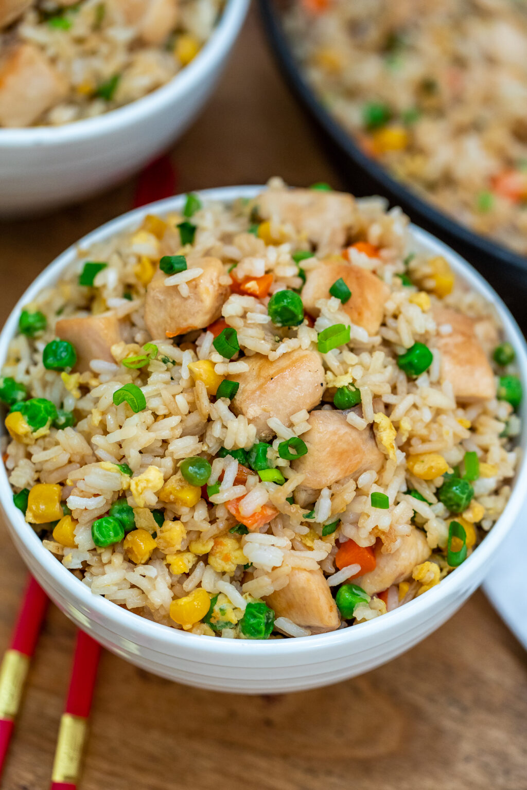 Takeout Style Chicken Fried Rice (Video) - Sweet and Savory Meals