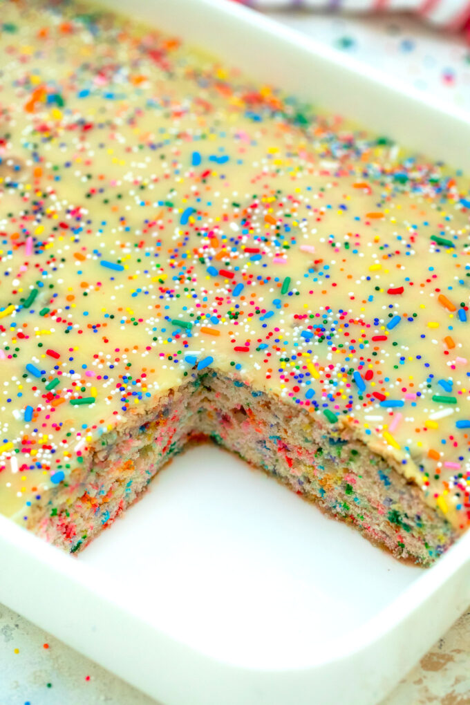 Funfetti Layer Cake from Scratch - Always Eat Dessert