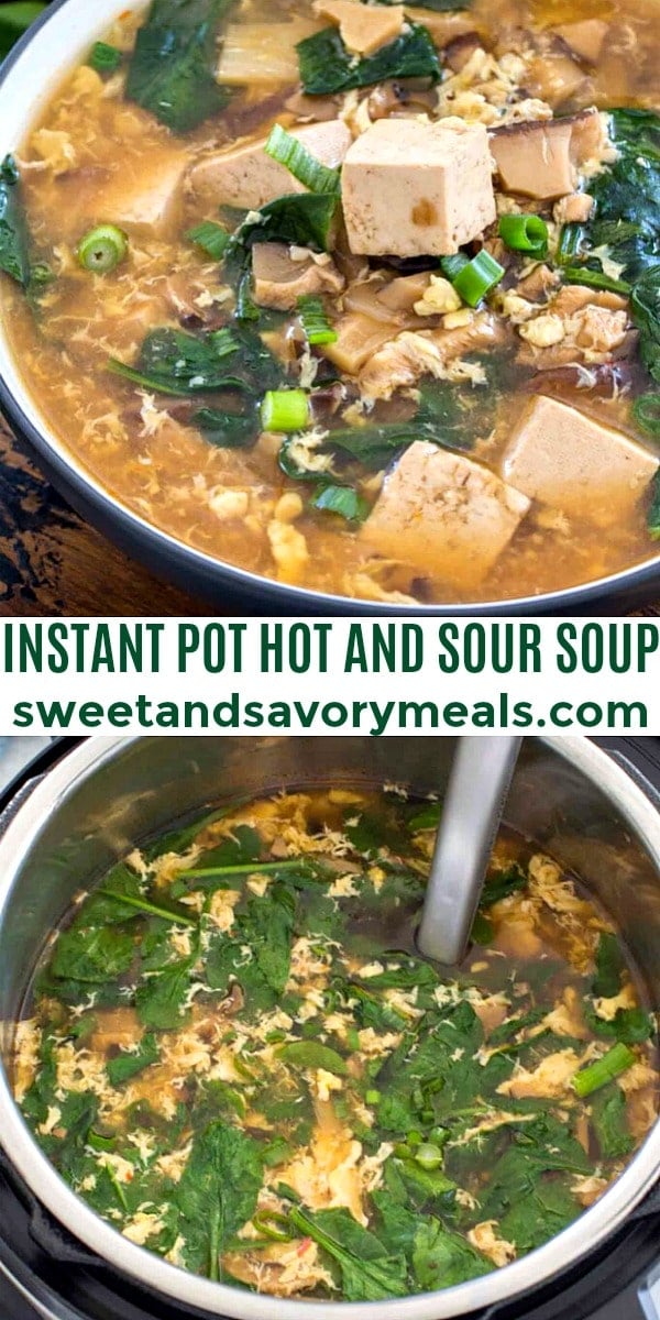 easy instant pot hot and sour soup pin