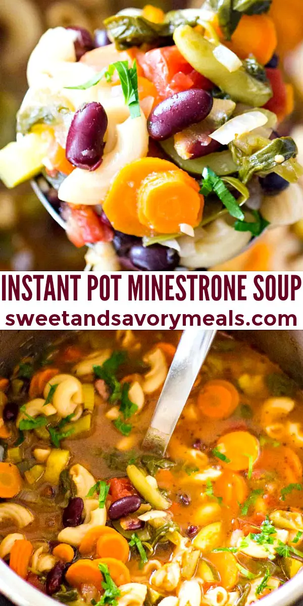 easy instant pot minestrone soup