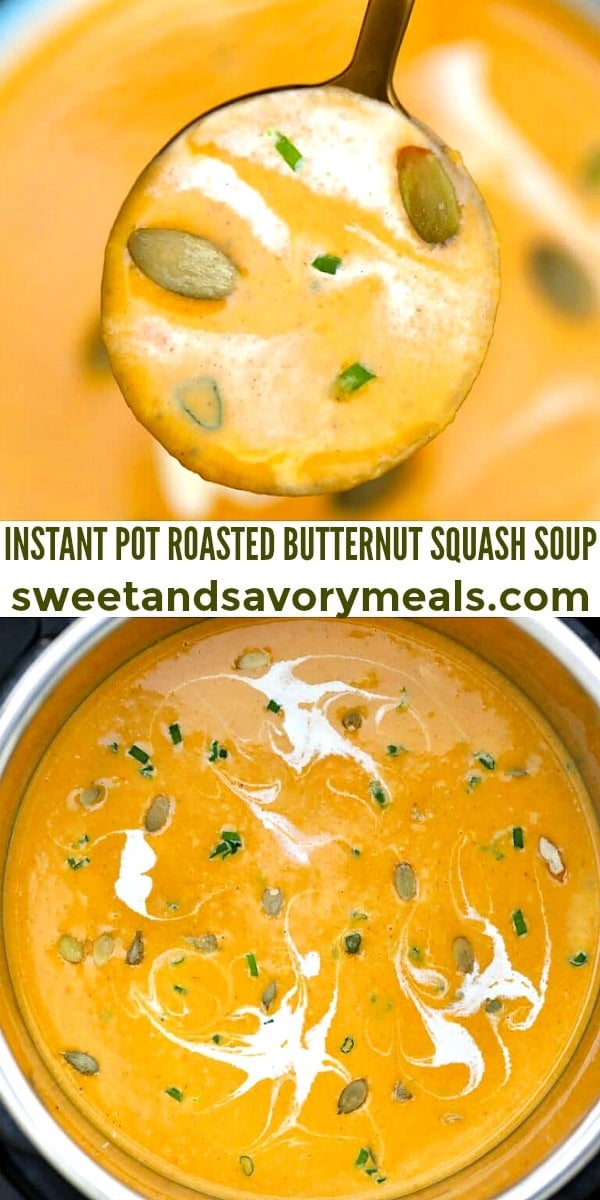 easy instant pot roasted butternut squash pin