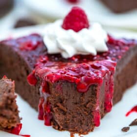 Keto Chocolate Cake is a delectable dessert that you can enjoy even when you are on a low-carb diet! It is rich, fudgy and very chocolaty! #keto #ketodeeserts #ketocake #flourlesscake #chocolatecake #sweetandsavorymeals