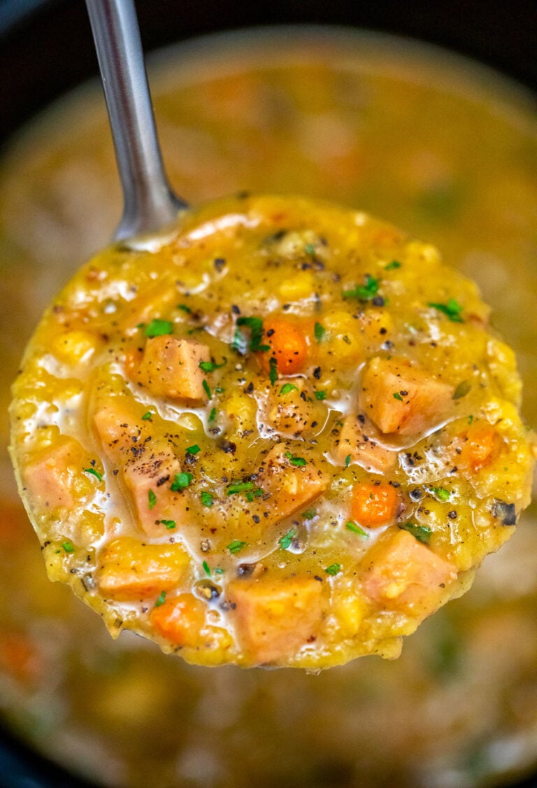 Slow Cooker Ham Split Pea Soup Sweet And Savory Meals