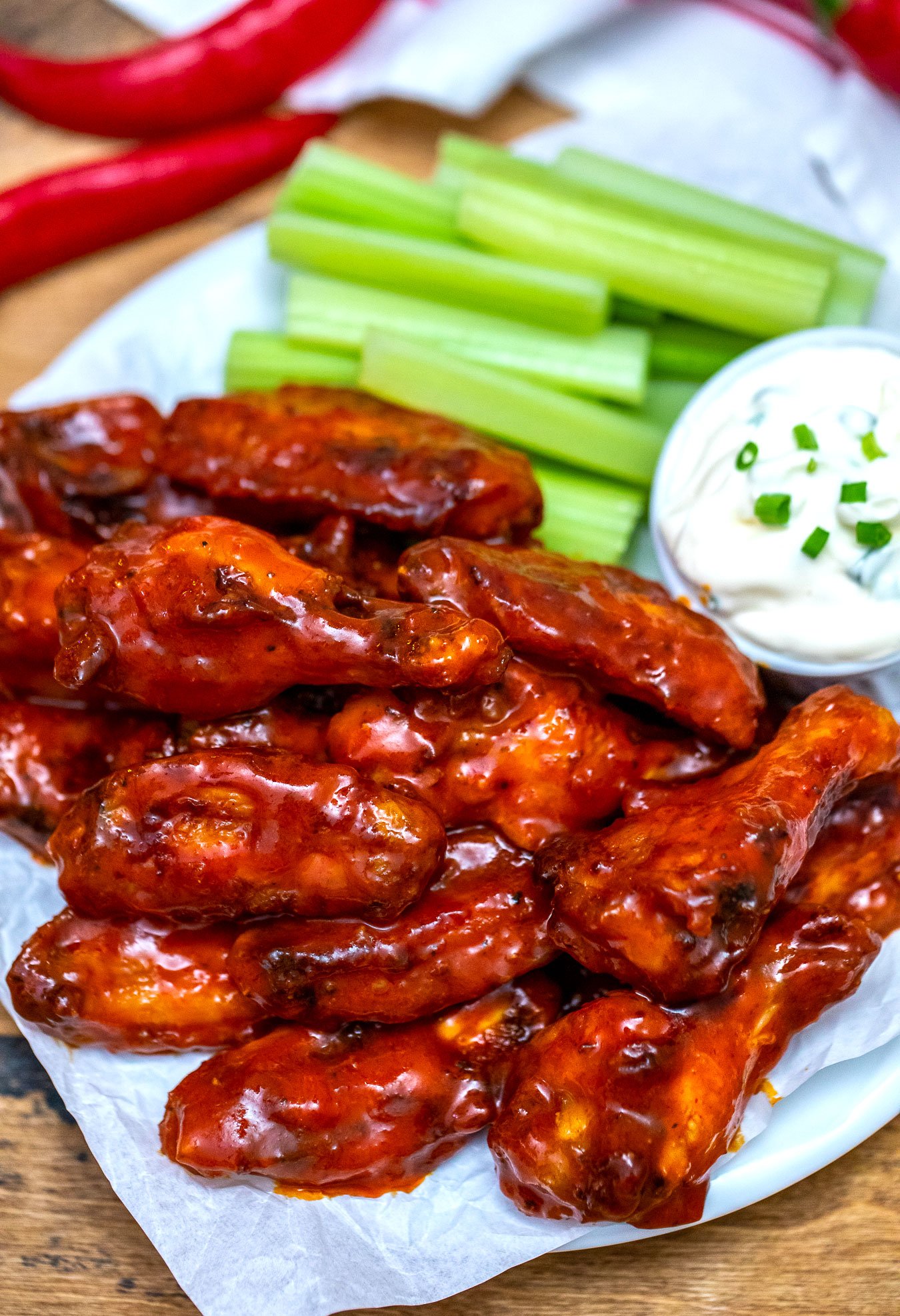 Baked Buffalo Wings Recipe [Video] - Sweet and Savory Meals