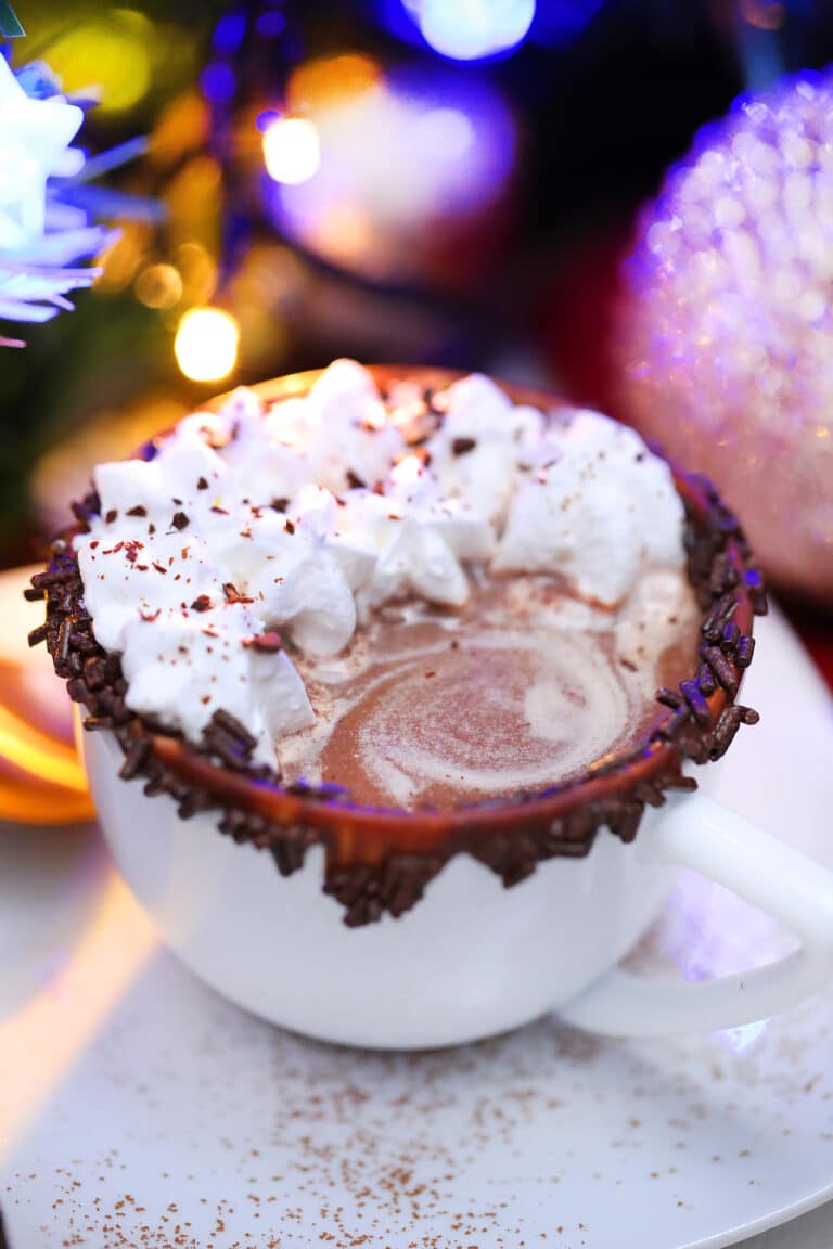 Hot Chocolate is perfect for the cold weather with its warmth, creaminess, and richness! Make it at home and serve it for the family using this easy recipe! #hotchocolate #beverages #christmasrecipes #sweetandsavorymeals #chocolaterecipes