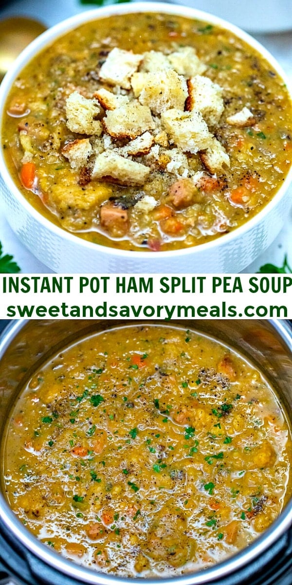 easy instant pot ham split pea soup