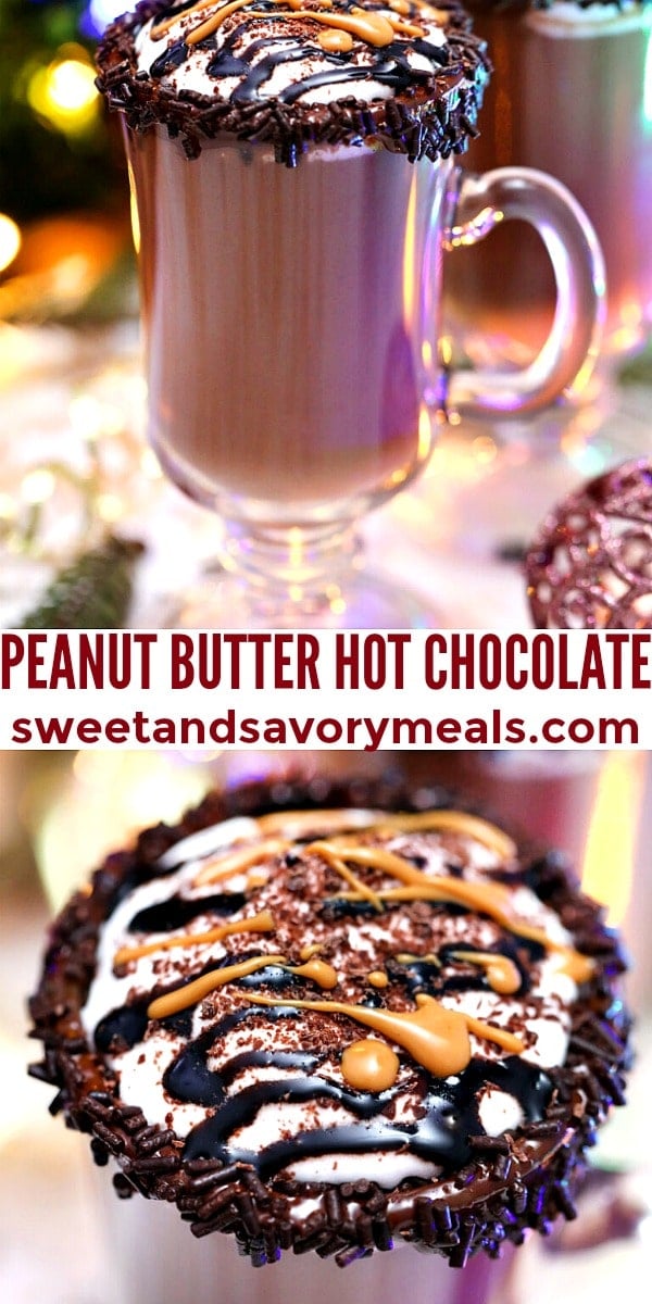easy peanut butter hot chocolate pin