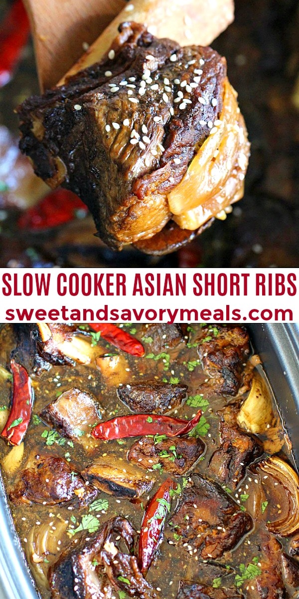 easy slow cooker asia short ribs pin