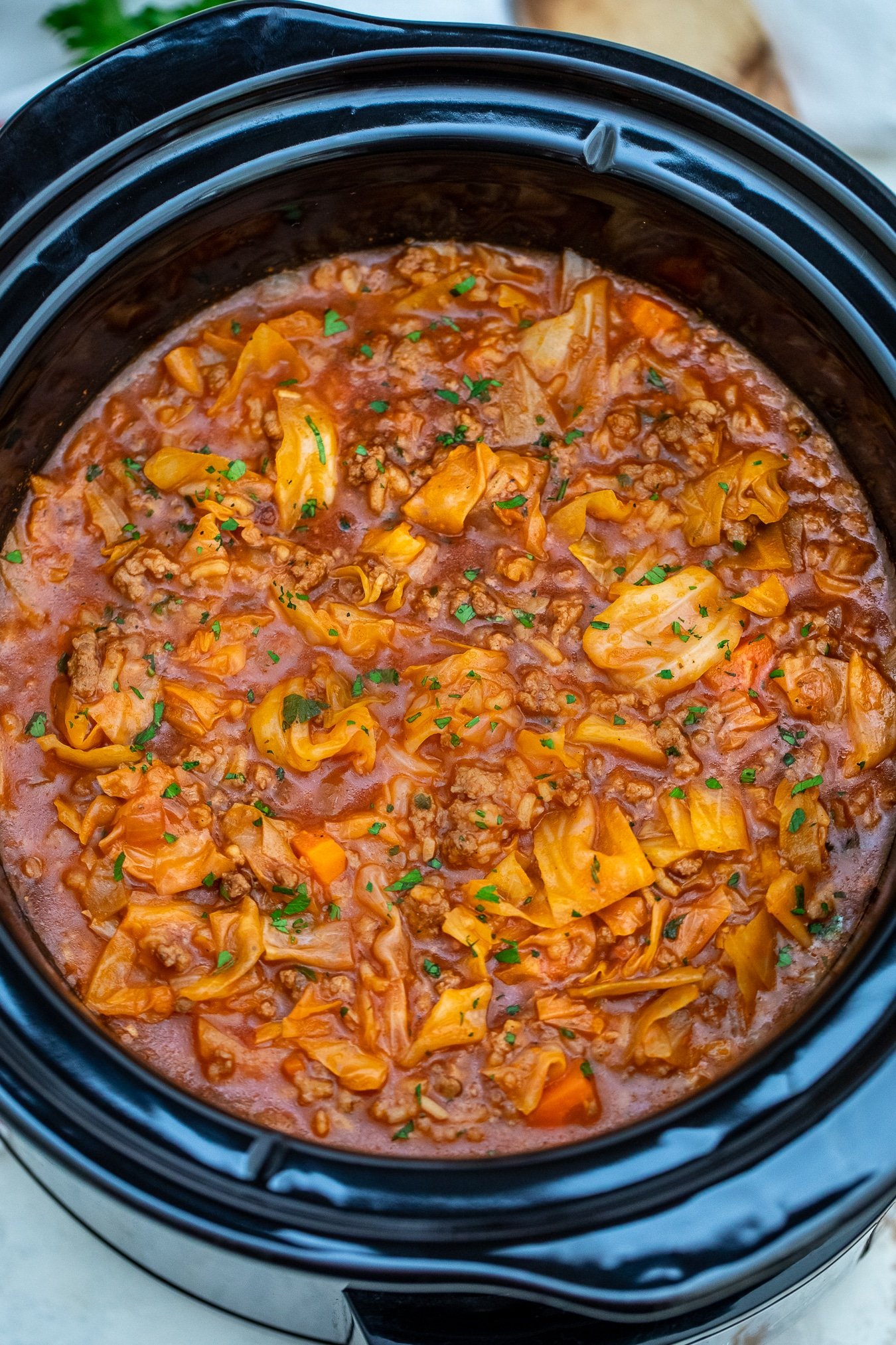 Slow Cooker Cabbage Roll Soup [Video] - S&SM