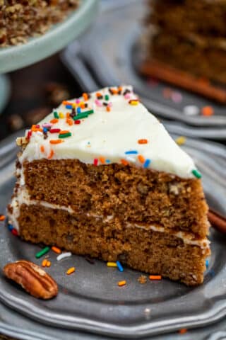 Spice Cake is not your ordinary sweet dessert! It is dense, moist, and full of autumn and winter flavors that both adults and kids will love. #cake #spicecake #cakerecipes #christmasrecipes #sweetandsavorymeals