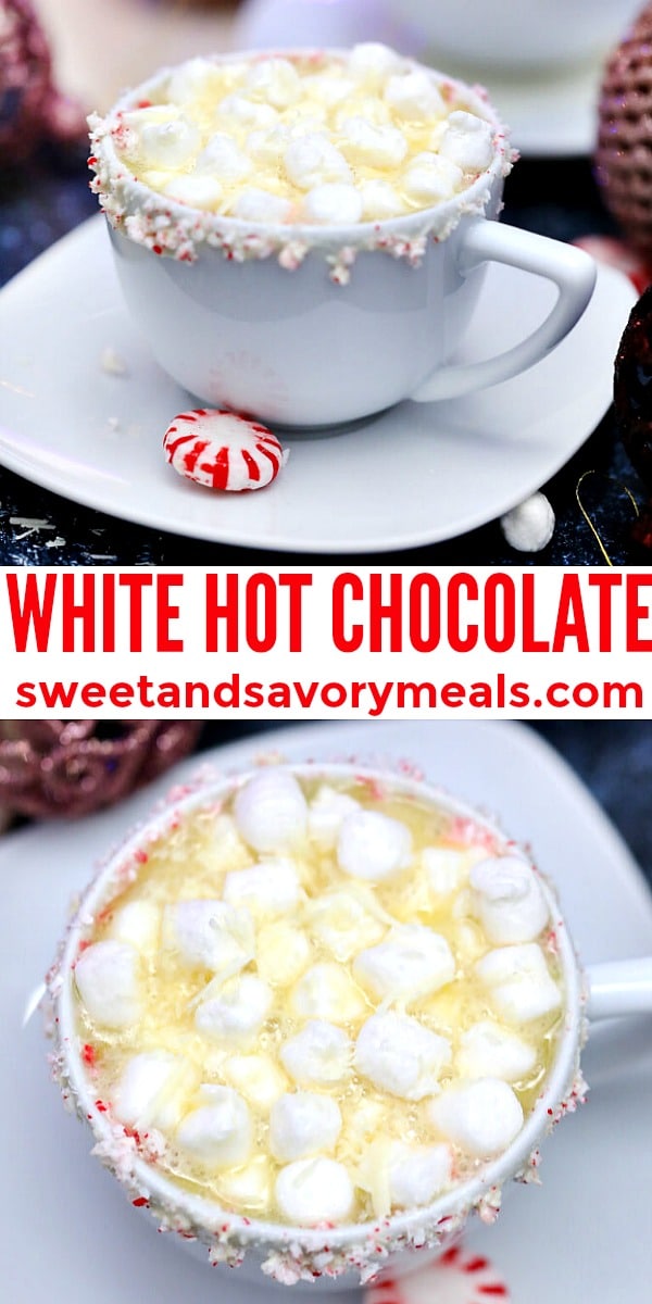 easy white hot chocolate pin